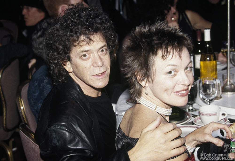 Lou Reed and Laurie Anderson during the Rock and Roll Hall of Fame induction ceremony at the Waldorf-Astoria Hotel, NYC. January 17, 1996. Lou Reed liked the photo so much that he gave it to his mother.