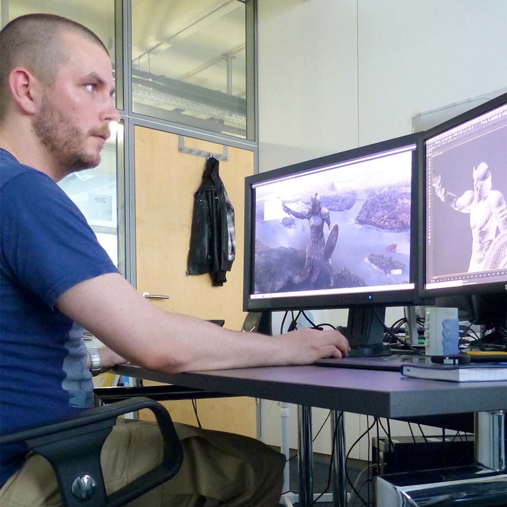 Christian Zilliken at his workplace