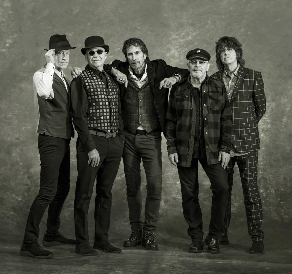 The Fixx in 2022: Rupert Greenall, Dan K. Brown, Cy Curnin, Adam Woods, Jamie West-Oram