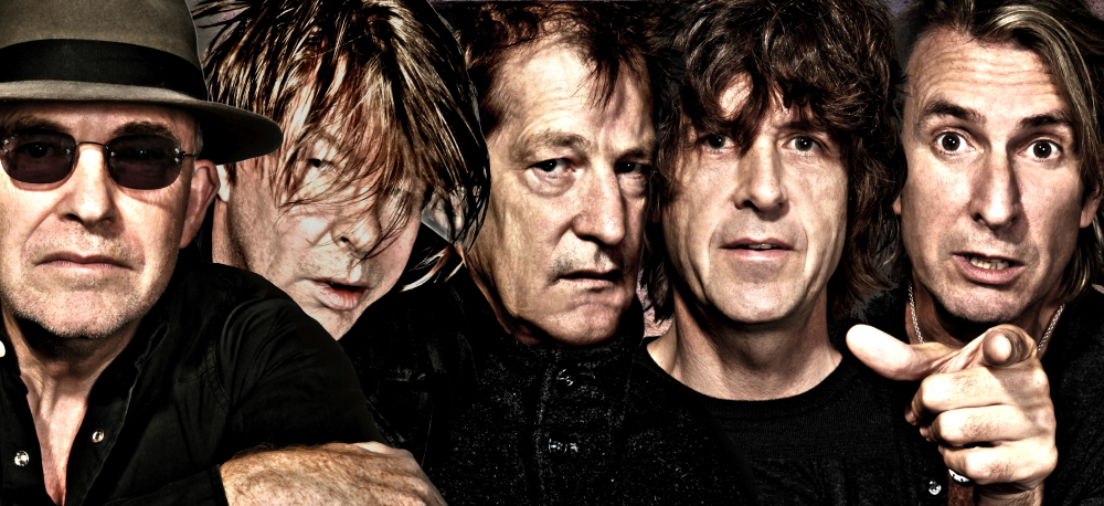 The Fixx in 2013: Dan K. Brown, Adam Woods, Rupert Greenall, Jamie West-Oram, Cy Curnin