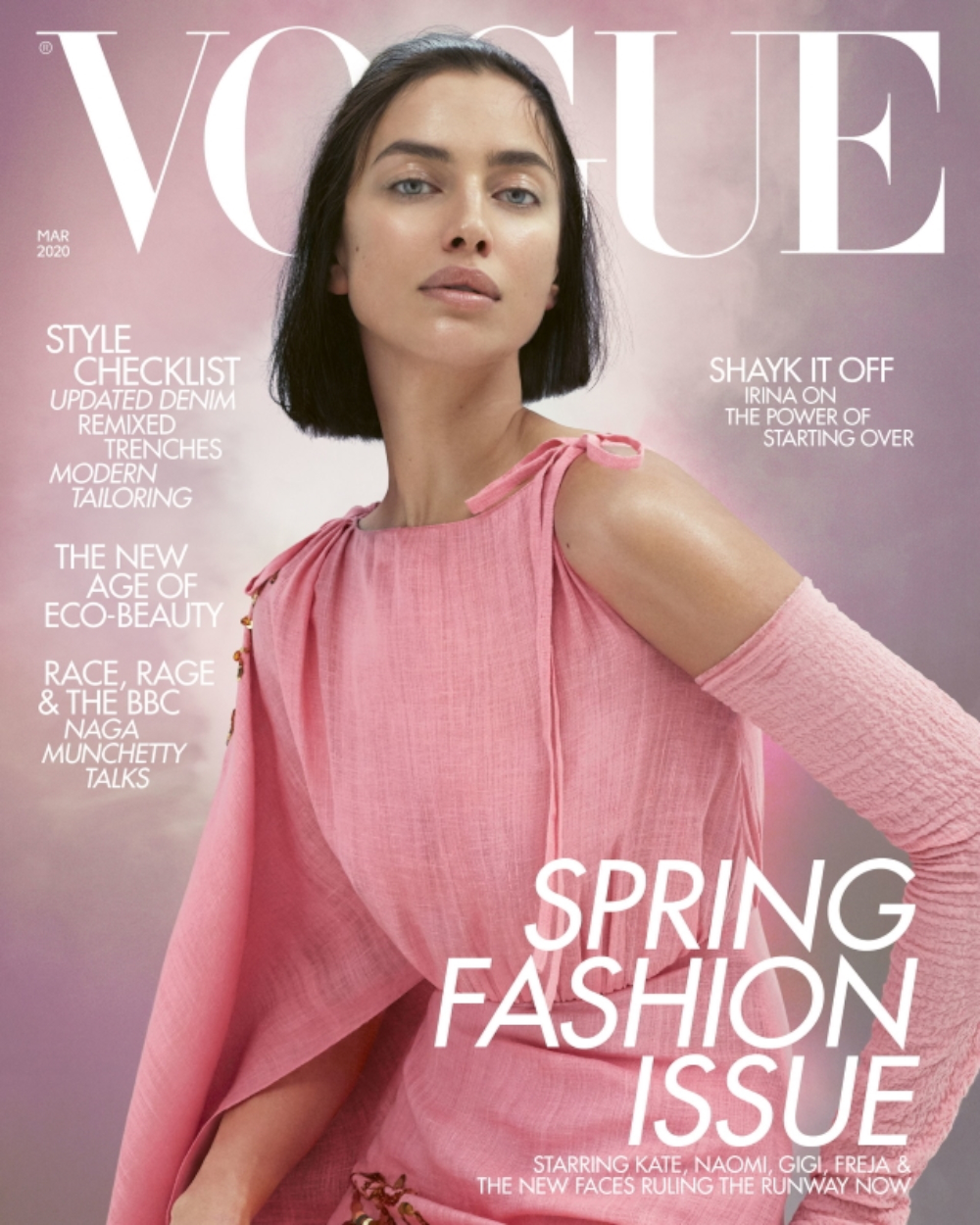 British Vogue (March 2020): Daniel Storto Gloves for Emilia Wickstead.