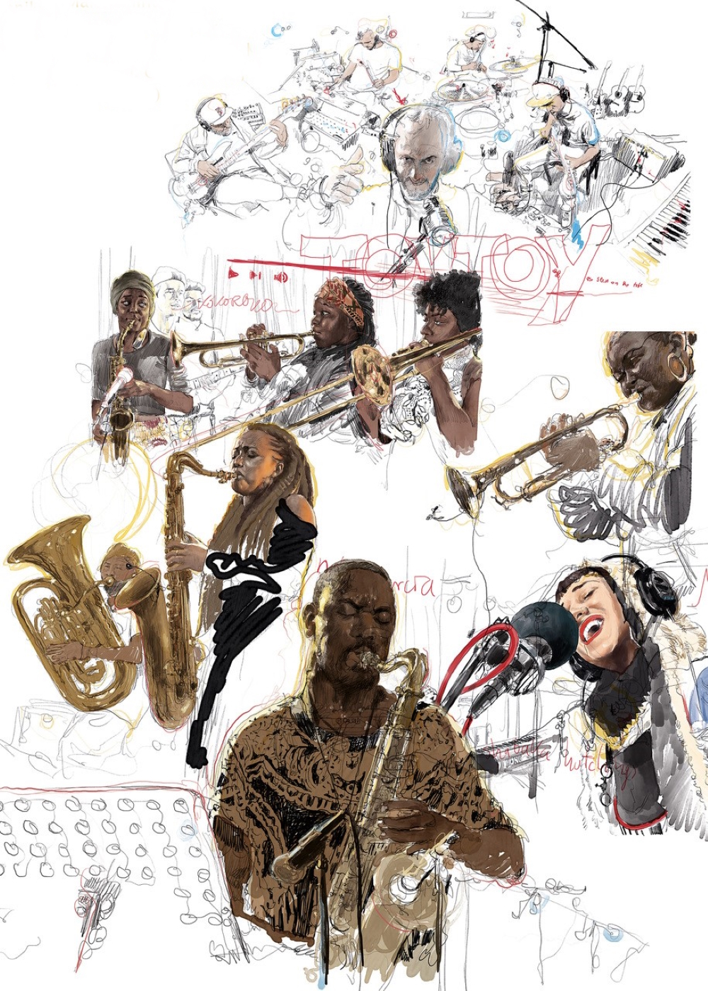 Illustrations for W4 Marketing International's 