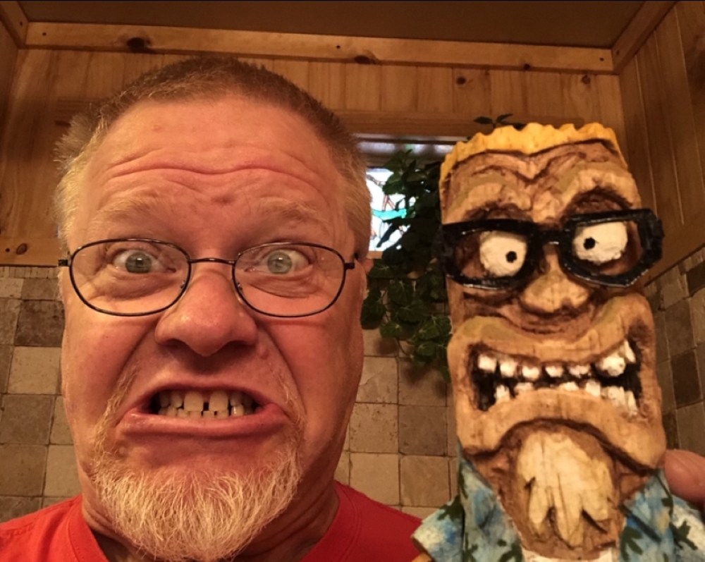 Always up for a joke: Gary Trousdale with his