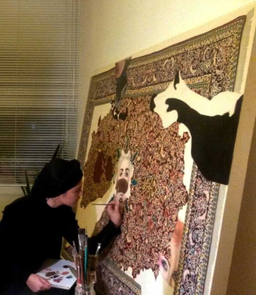 Homa Arkani painting