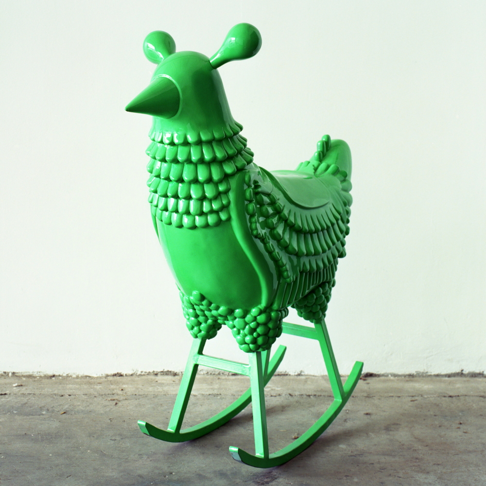 The Green Chicken rocking chair