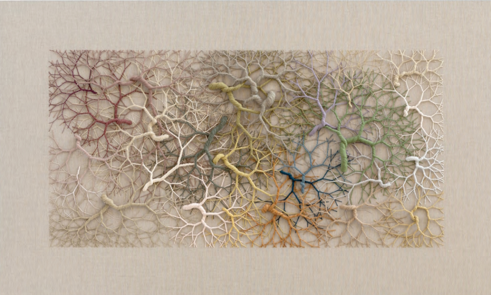 CICLOTRAMA 275 (cluster), 2022: 120 cm x 200 cm. 