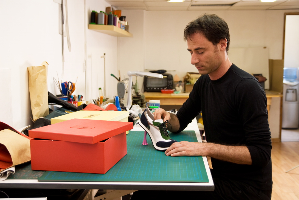 Kobi Levi with his work 