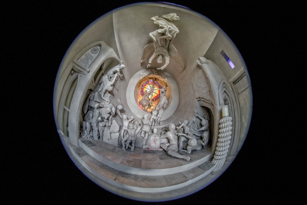 Erloeserkapelle (details from Salvation Chapel) in Biburg, Germany