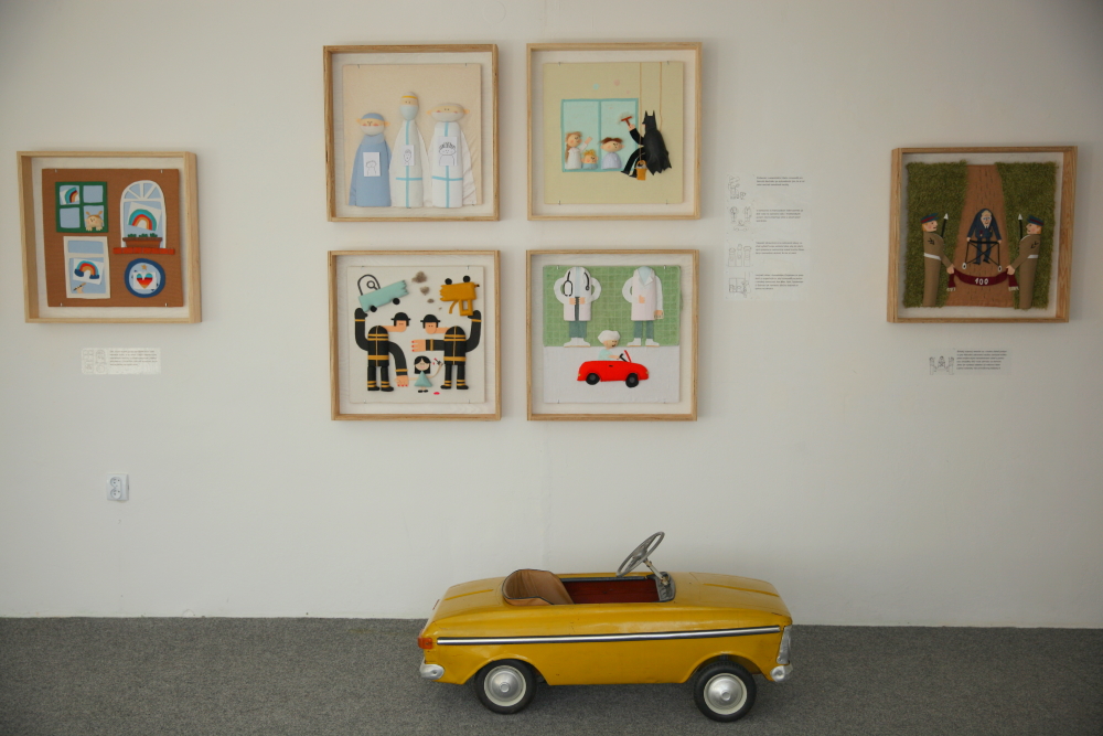 Pictures at an exhibition in Gallery Ludvita Fullu in Ruzomberku (Slovakia)