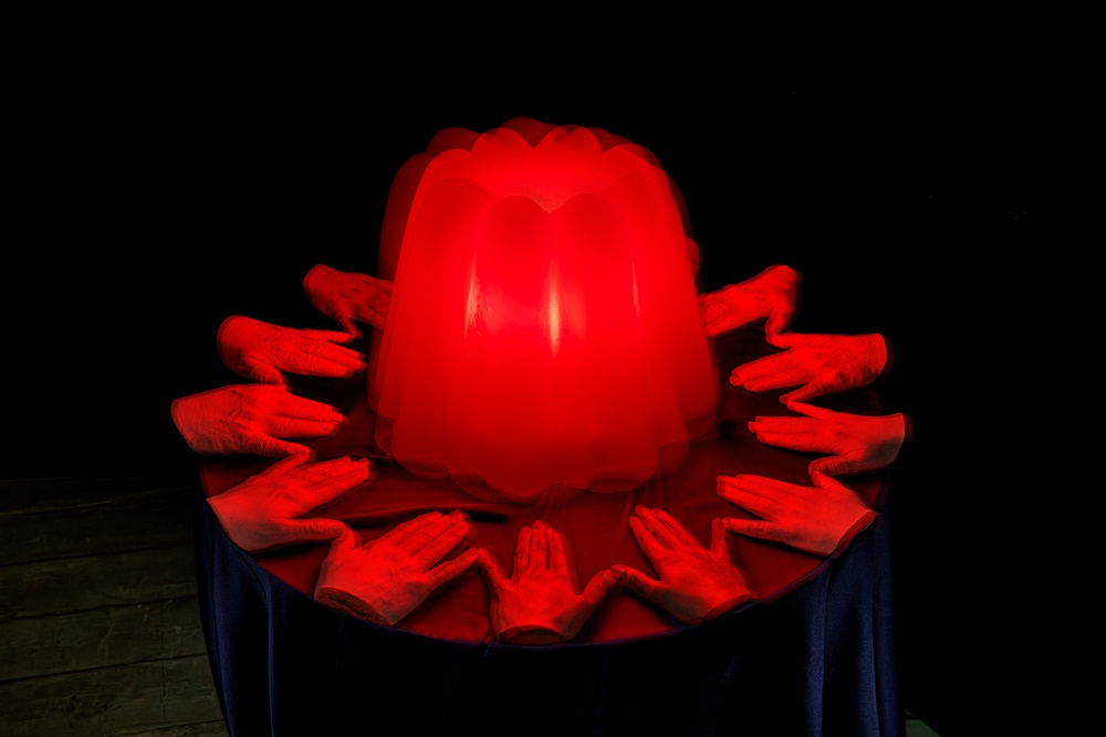 'Scream Machines': scene on the art ghost train ride at Museum Tinguely in Basel, Switzerland.