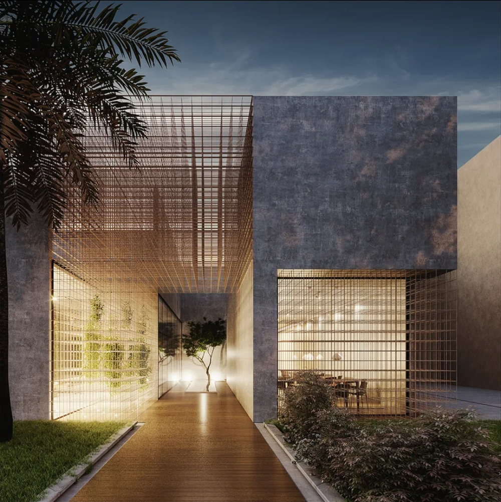 Lattice Building in Diriyah.