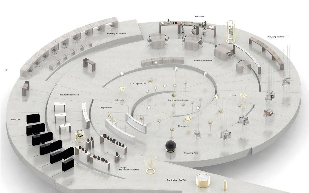 Plan for the Musée Atelier Audemars Piguet in Le Brassus, Switzerland.