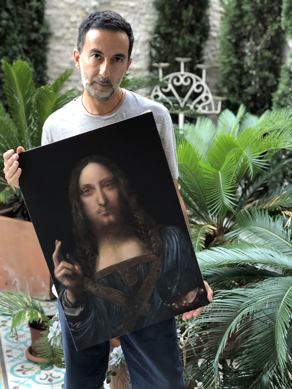 Taner Ceylan has copied 'Salvator Mundi', 