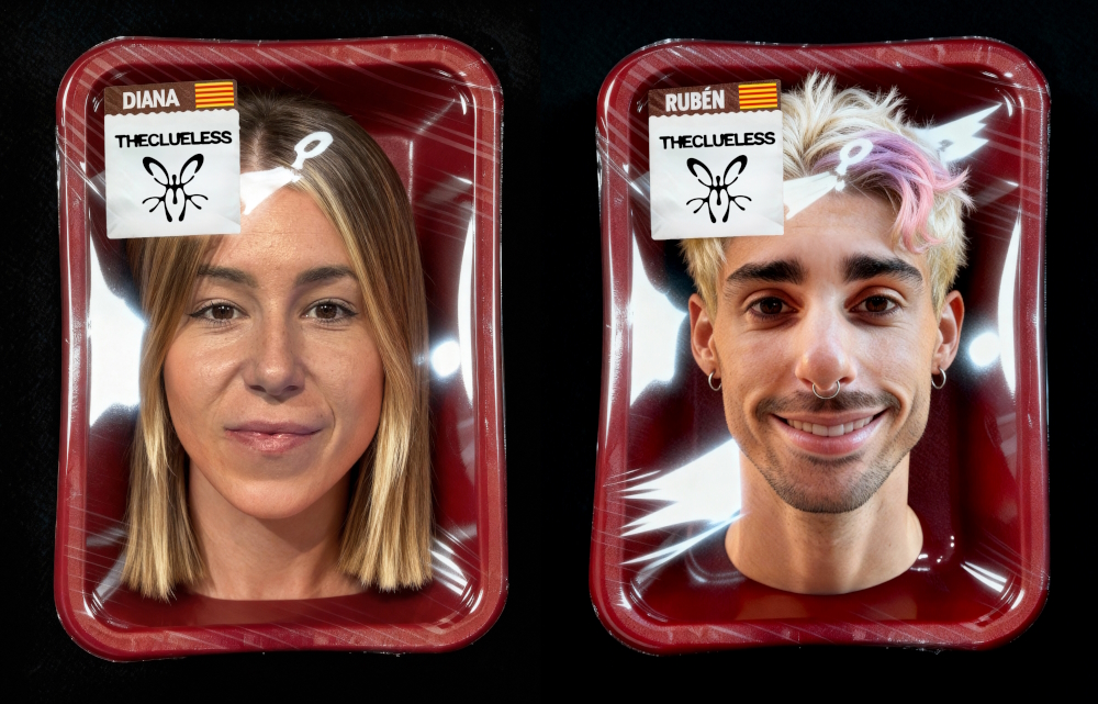 The Clueless Agency's founders: Diana Núñez Morales and Rubén Cruz.